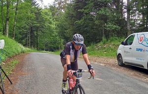 Christophe au sommet du col de la Biche