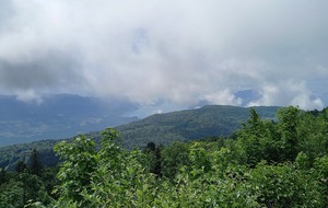 Depuis le sommet du Grand Colombier, le lac du Bourget