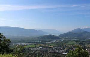 Depuis le Grand Colombier, le lac du Bourget