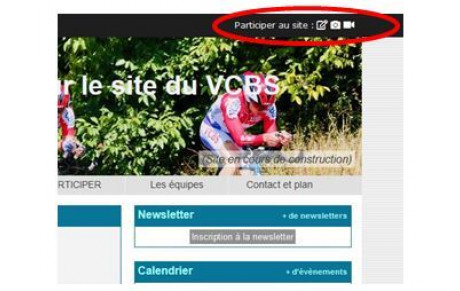 Inscription au site du VCBS